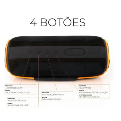 Imagem de Caixa De Som Bluetooth Portátil Potente Pendrive Premium