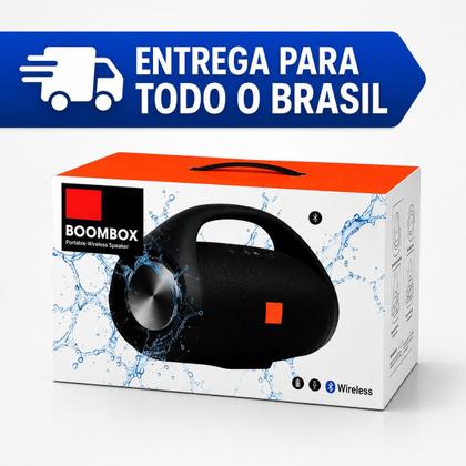 Imagem de Caixa de Som Bluetooth Potente 20W Grande Portátil Boombox com Alça