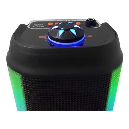 Imagem de Caixa de Som Bluetooth Potente 30W Com Led - Entrada para Microfone,  e Entrada USB