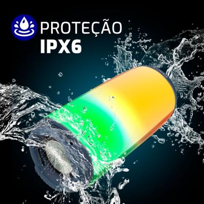 Imagem de Caixa de Som Bluetooth RGB Super Nova Xtrad Extreme 10w Cinza