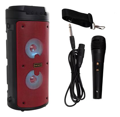 Imagem de  Caixa de Som Bluetooth Torre Portátil Ultra Booster com Microfone Potência e Versatilidade