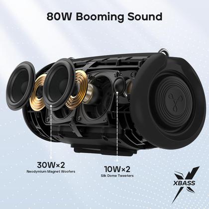 Imagem de Caixa de Som Bluetooth Tribit StormBox Lava 80W à Prova dÁgua