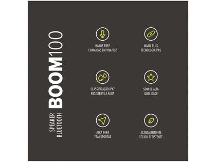 Imagem de Caixa de som Bluetooth WAAW BOOM 100SB, 40W RMS, Bluetooth 5.0, IPX7 - WAAW0004