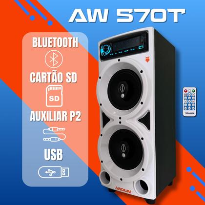Imagem de Caixa de som bob residencial amplificada 450w bluetooth 110 220v com falantes de 6 polegadas bomber