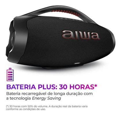 Imagem de Caixa de Som Boombox Aiwa AWS-BBS-01-B Bluetooth IP66 TWS