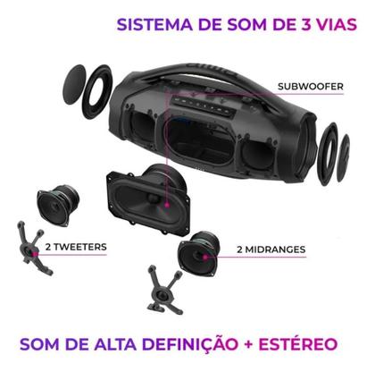 Imagem de Caixa de Som Boombox Aiwa AWS-BBS-01-B Bluetooth IP66 TWS
