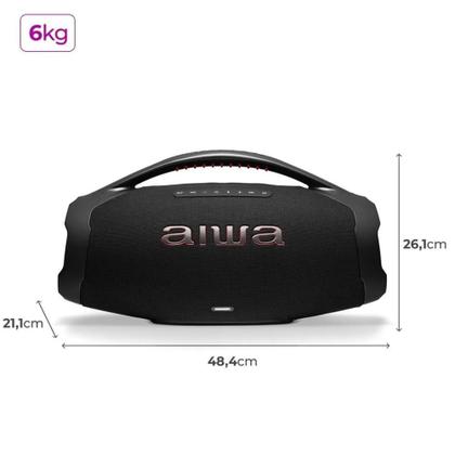 Imagem de Caixa De Som Boombox Aiwa AWSBBS01B 200w IP66 30hs De Bateria