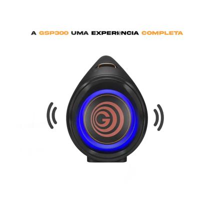 Imagem de Caixa de som Boombox Intense Gradiente GSP300 Bluetooth USB 100W Amplificada Potente Portátil com Tweeter