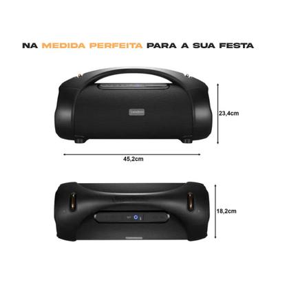 Imagem de Caixa de som Boombox Intense Gradiente GSP300 Bluetooth USB 100W Amplificada Potente Portátil com Tweeter