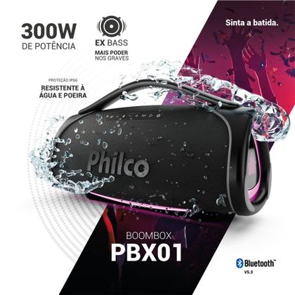 Imagem de Caixa de Som Boombox Philco Extreme Bluetooth V.5.4 PBX01 300W
