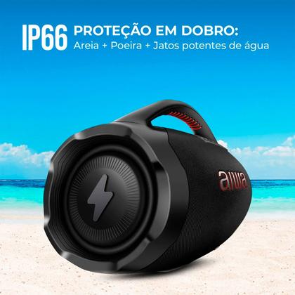 Imagem de Caixa de Som Boombox Plus AIWA BBS-01-B 200W BT 30H IP66 USB