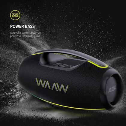 Imagem de Caixa de Som Boombox Waaw by Alok Hyperboom 1000 Bluetooth À Prova dÁgua 180W RMS Até 12h de Autonomia