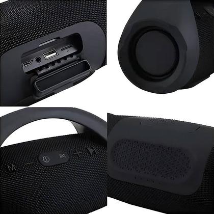 Imagem de Caixa De Som Booms Box Black 35Cm Bluetooth Portatil Com Alça