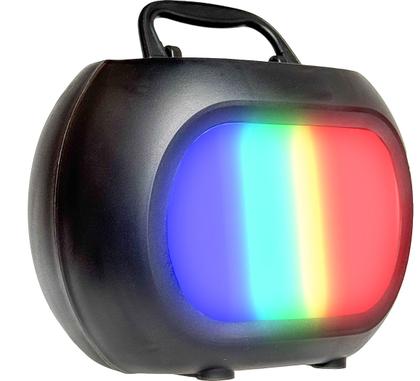 Imagem de Caixa De Som Com Microfone Infantil Caixinha Luz Bluetooth