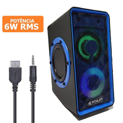 Imagem de Caixa De Som De Pc Gamer Para Notebook Multimidia Rgb P2 Usb