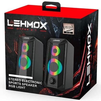 Imagem de Caixa De Som Gamer Led Rgb P2 Usb Para Pc