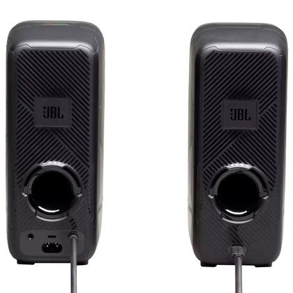 Imagem de Caixa de Som Gamer para Computador JBL Quantum Duo RGB Integrado Preto