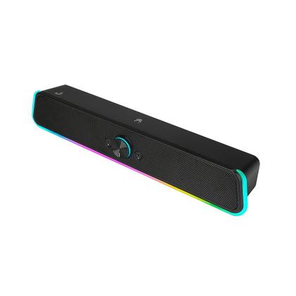 Imagem de Caixa de Som Gamer Rise Mode Aura Sound S4, RGB Rainbow, 3W*2, Preto - RM-SP-04-RGB