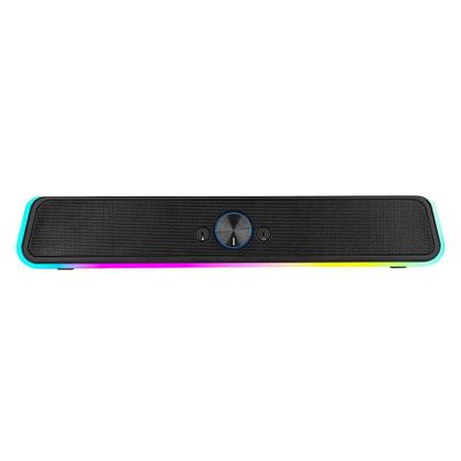 Imagem de Caixa de Som Gamer Rise Mode Aura Sound S4, RGB Rainbow, 3W*2, Preto - RM-SP-04-RGB