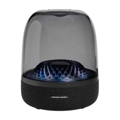 Imagem de Caixa de Som Harman Kardon Aura Studio 4, Bluetooth, 100W RMS, Bivolt, Iluminação Efeito Diamante, Preto - HKAURAS4BLKBR