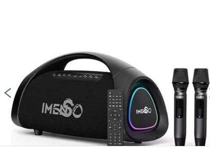 Caixa De Som Imenso X73 200w Rms 30000mah Rgb Ipx6 Com 2 Mic