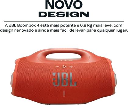 Imagem de Caixa de Som JBL, Boombox 4 210W Bluetooth Laranja