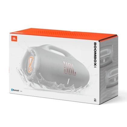 Imagem de Caixa de Som Jbl Boombox 4 Portatil Bluetooth, Ai Sound Boost, até 34H, Branca - Jblboombox4whtbr