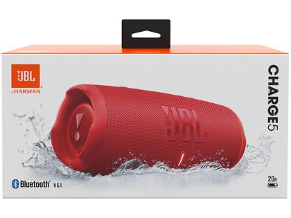 Caixa de Som JBL Charge 5 Bluetooth Portátil - 40W com Tweeter