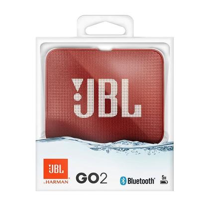 Imagem de Caixa de Som JBL GO 2 Vermelha RED À Prova D'água IPX7 Bluetooth com Microfone Viva-Voz JBLGO2RED