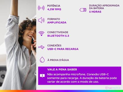 Imagem de Caixa de Som JBL Go 3 Eco Bluetooth à Prova de - Água 4,2W