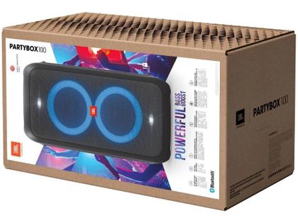 Caixa de Som JBL Partybox 100 Com Bluetooth e Show de Luzes