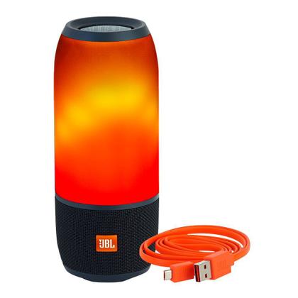 Caixa De Som JBL Pulse 3 Luzes De Led - Preto - JBL - Caixa de Som