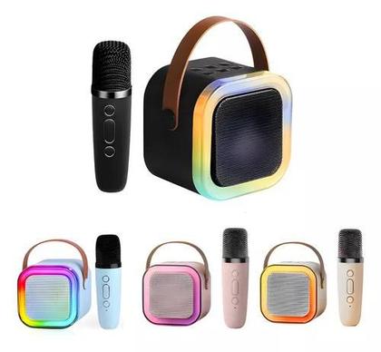 Imagem de Caixa De Som Karaokê Portátil Rgb, Microfone/efeito De Voz