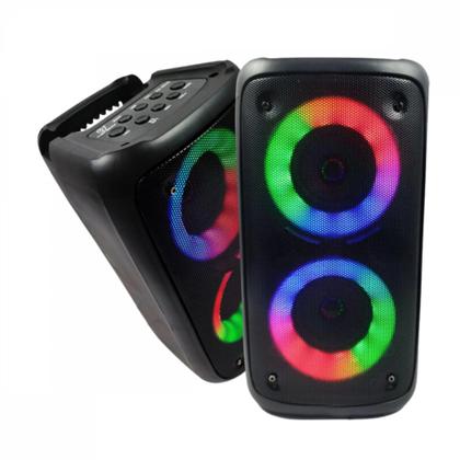 Imagem de Caixa de Som LED RGB Duplo Falante Kapbom