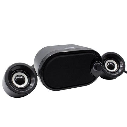 Imagem de Caixa de Som Mini Subwoofer 2.1 Bluetooth Portatil KP-6018BH KNUP Preta