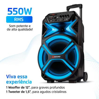Imagem de Caixa de Som Mondial CM-550-L X Sound Amplificada 550W RMS Bivolt