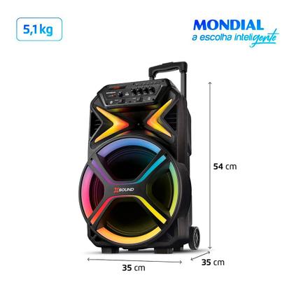 Imagem de Caixa de Som Mondial CM-550-L X Sound Amplificada 550W RMS Bivolt