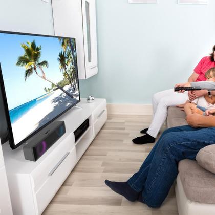 Imagem de Caixa De Som Multimídia Hi-Fi Para Pc Notebook Tv Smart Led Rgb Usb P2