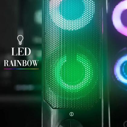 Imagem de Caixa de Som Multimídia Soundbar Alto Falante Knup Gamer Para PC Notebook