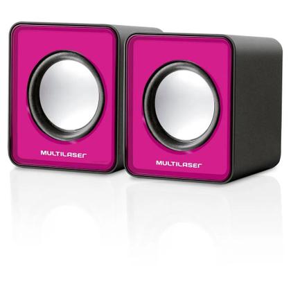 Imagem de Caixa de Som Multimidia Usb 3w Rms Pc Rosa