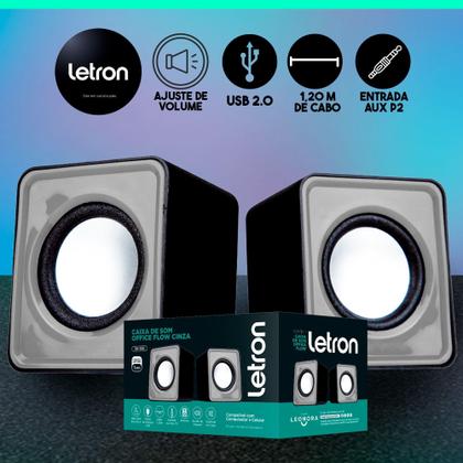 Imagem de Caixa De Som Office Flow Caixinha Computador P2 PC Celular - Leonora