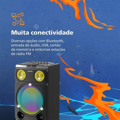 Imagem de Caixa de Som para Festas Philips TAX5509/78 Bluetooth, Preto