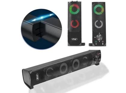 Imagem de Caixa De Som Para PC Subwoofer 12w Usb P2 Soundbar KP-6040