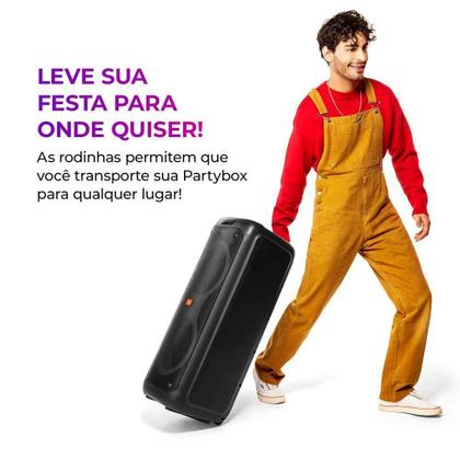 Imagem de Caixa de Som Party Box AIWA Bluetooth Luzes Multicores AWS-PB-04 Party Box Bivolt