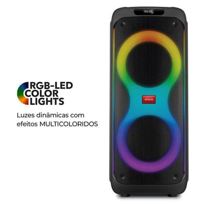 Imagem de Caixa de Som Party Box AIWA Bluetooth Luzes Multicores AWS-PB-04 Party Box Bivolt