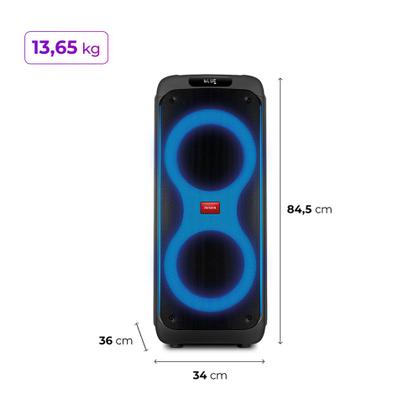 Imagem de Caixa de Som PartyBox AIWA PB-04 Bluetooth 18H RGB USB TWS Preto