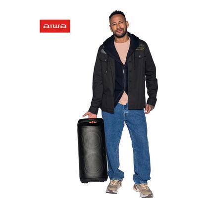 Imagem de Caixa de Som PartyBox AIWA PB-08 Bluetooth 8H RGB USB TWS Preto