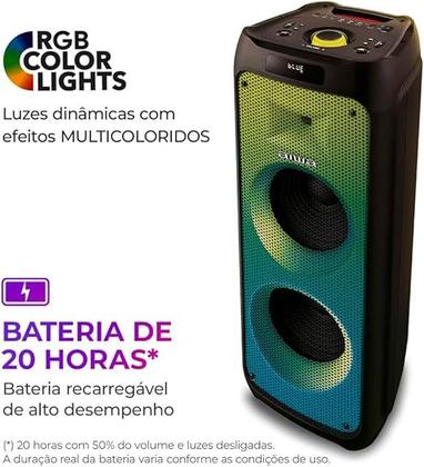 Imagem de Caixa de Som Partybox Aiwa Pb06 Bluetooth 20h RGB USB Tws