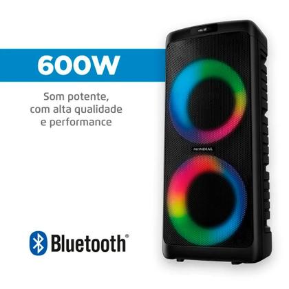 Imagem de Caixa de Som Partybox Mondial PBX-600-A Bluetooth 600W Rms