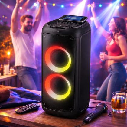 Imagem de Caixa de Som Philips Party Speaker 1300W TAX4209 78 Bluetooth USB AUX Função TWS Karaokê Bivolt
